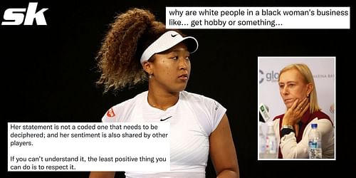 Martina Navratilova's comments on Naomi Osaka haven't sat well with tennis fans on Twitter