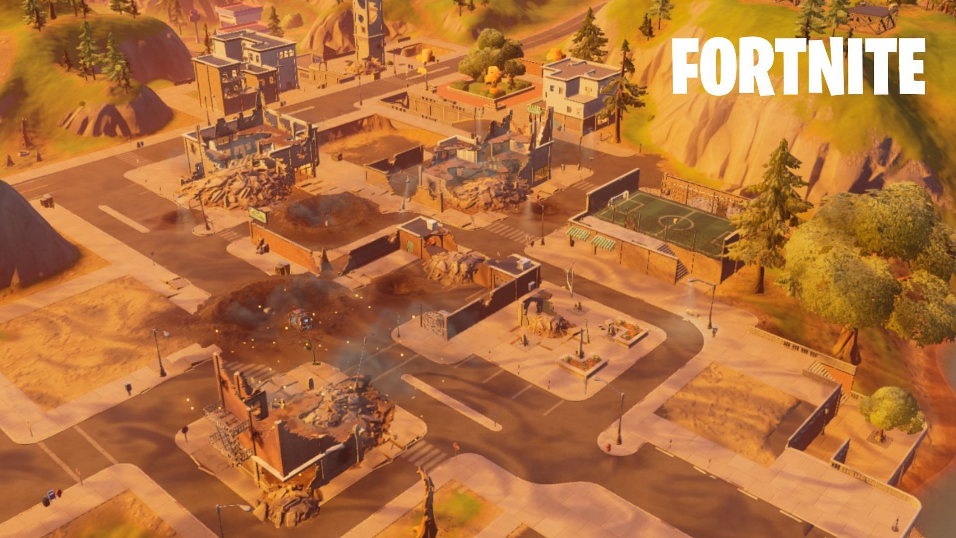Fortnite update kicks off the destruction of Tilted Towers, again