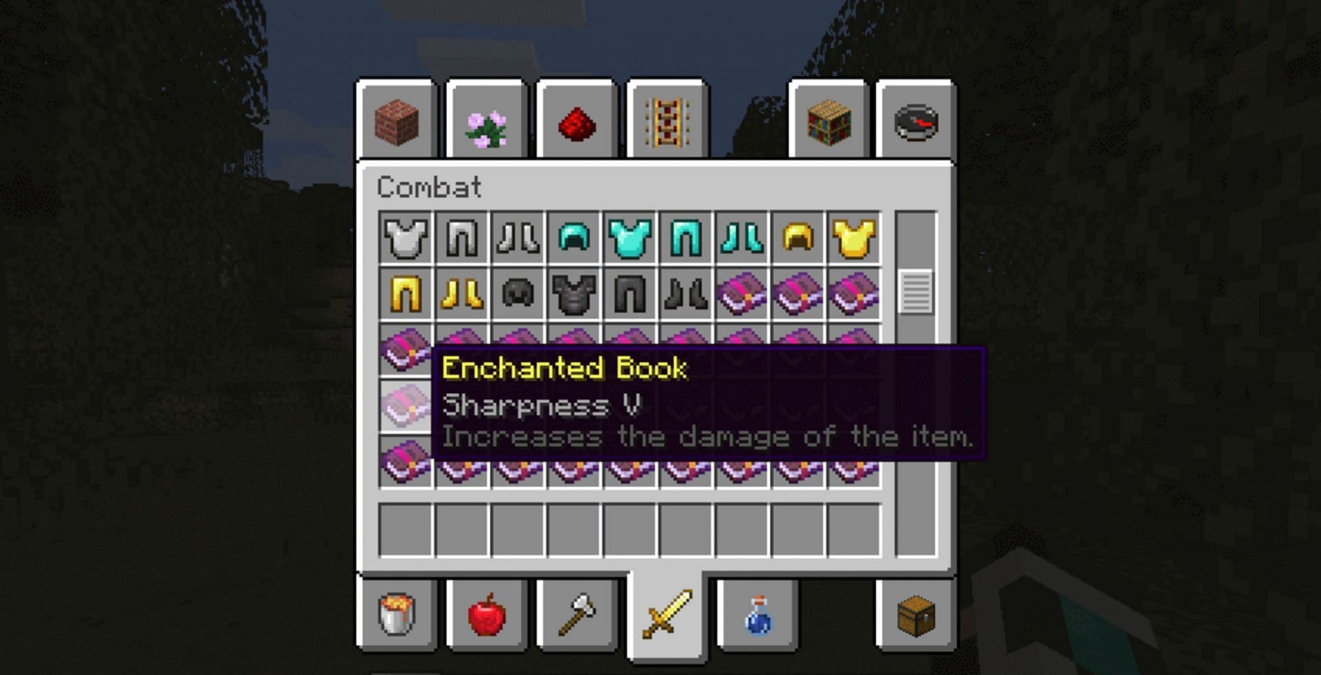 Players can be reminded of what enchantments do with this handy mod (Image via DarkhaxDev/CurseForge)