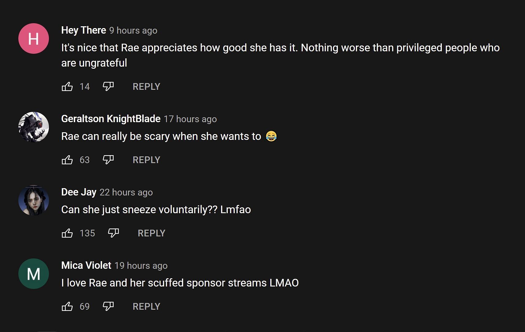 Fans reacting in the YouTube comment section 1/3 (Image via Shrimpkkuno/YouTube)