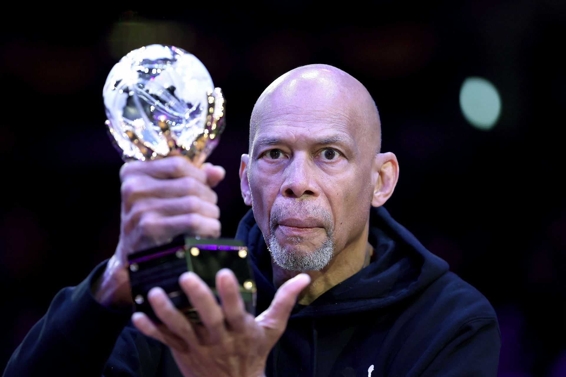 Kareem Abdul-Jabbar of the LA Lakers.