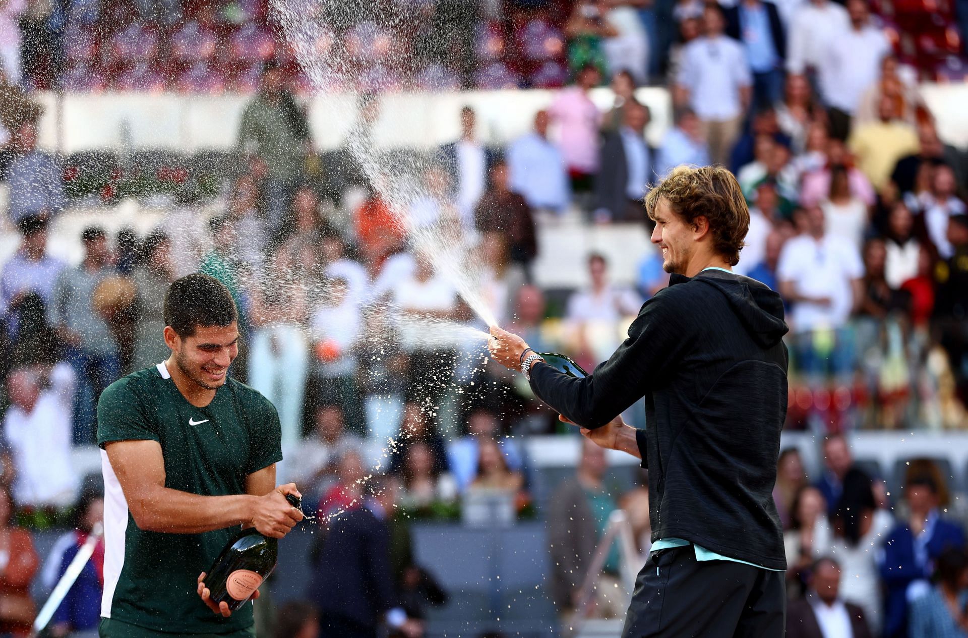 Carlos Alcaraz beat Alexander Zverev to win the Madrid Open on Sunday