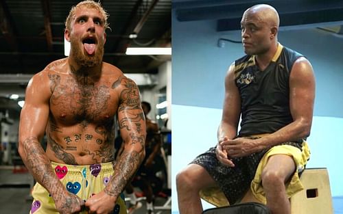 Jake Paul (left), Anderson Silva (right) [Images courtesy: @jakepaul and @spiderandersonsilva via Instagram]