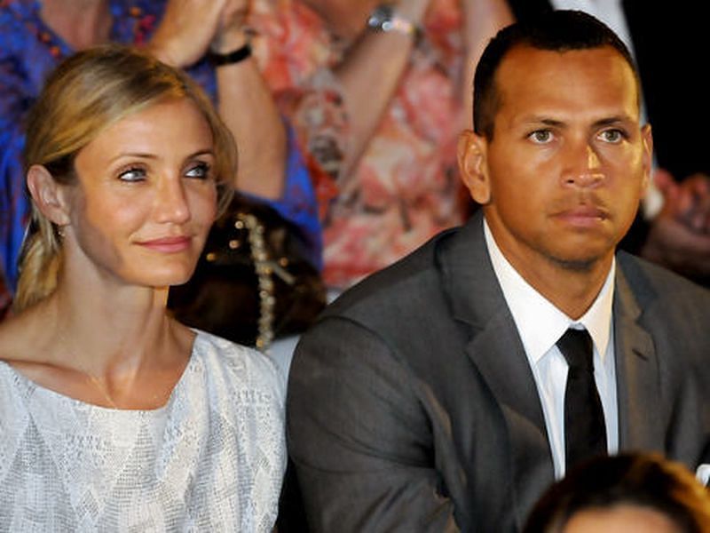 Alex Rodriguez with Cameron Diaz during their relationship