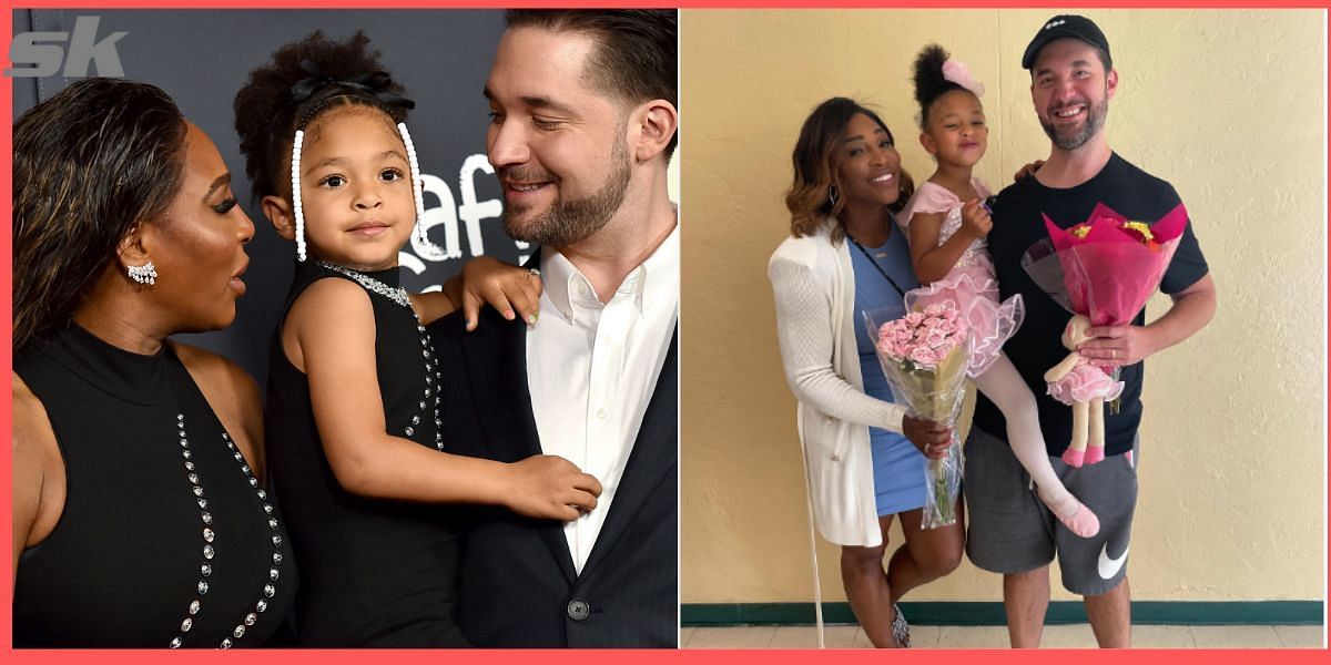 Serena Williams and Alexis Ohanian with their daughter Olympia