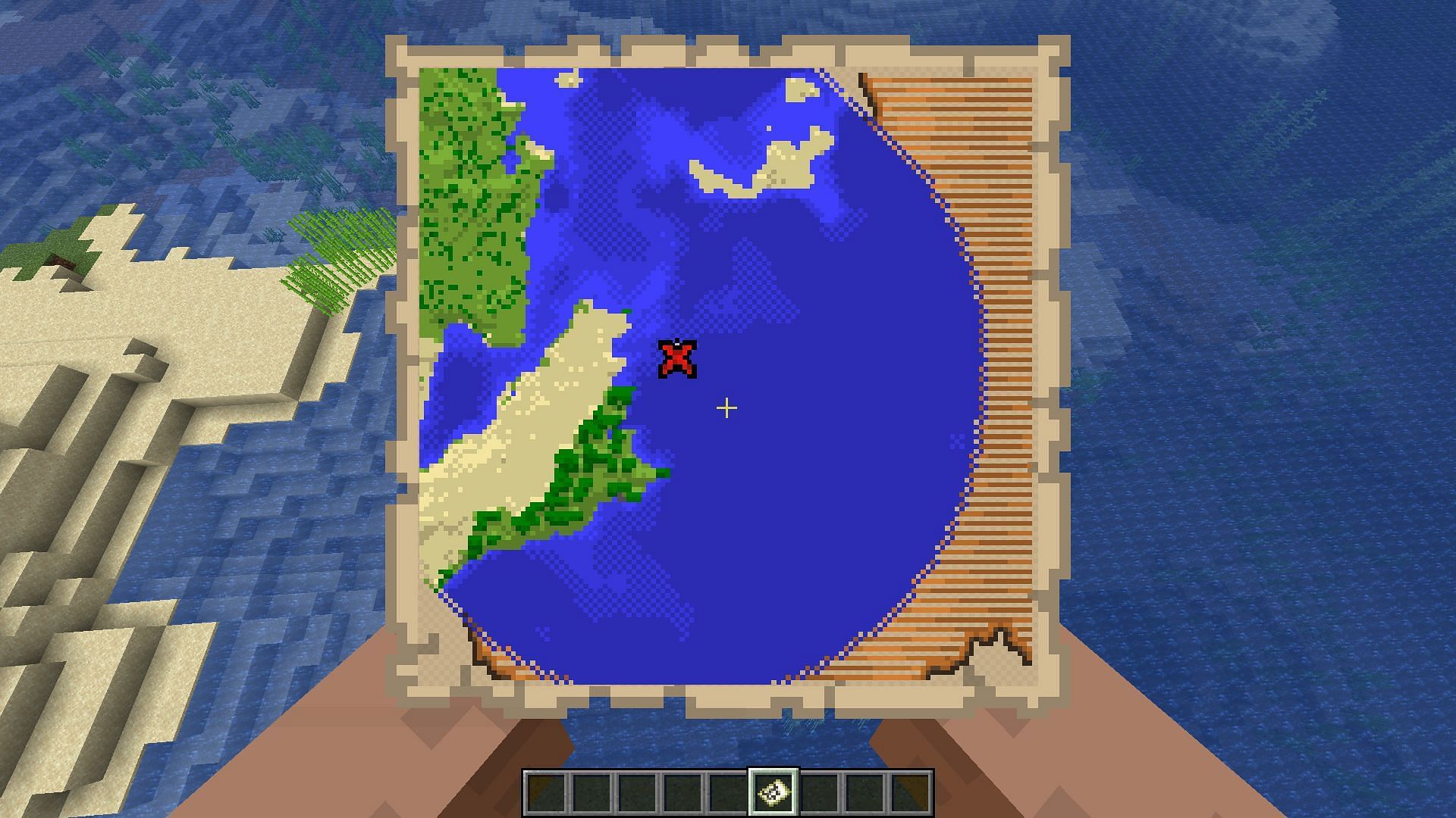 Position the player dot so that the pointy end pokes out (Image via Minecraft 1.18)