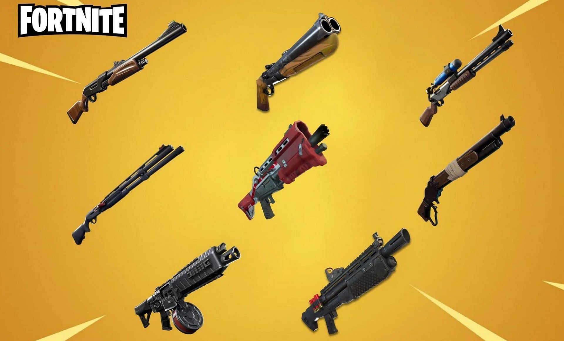 All shotguns in Fortnite (Image via Epic Games)