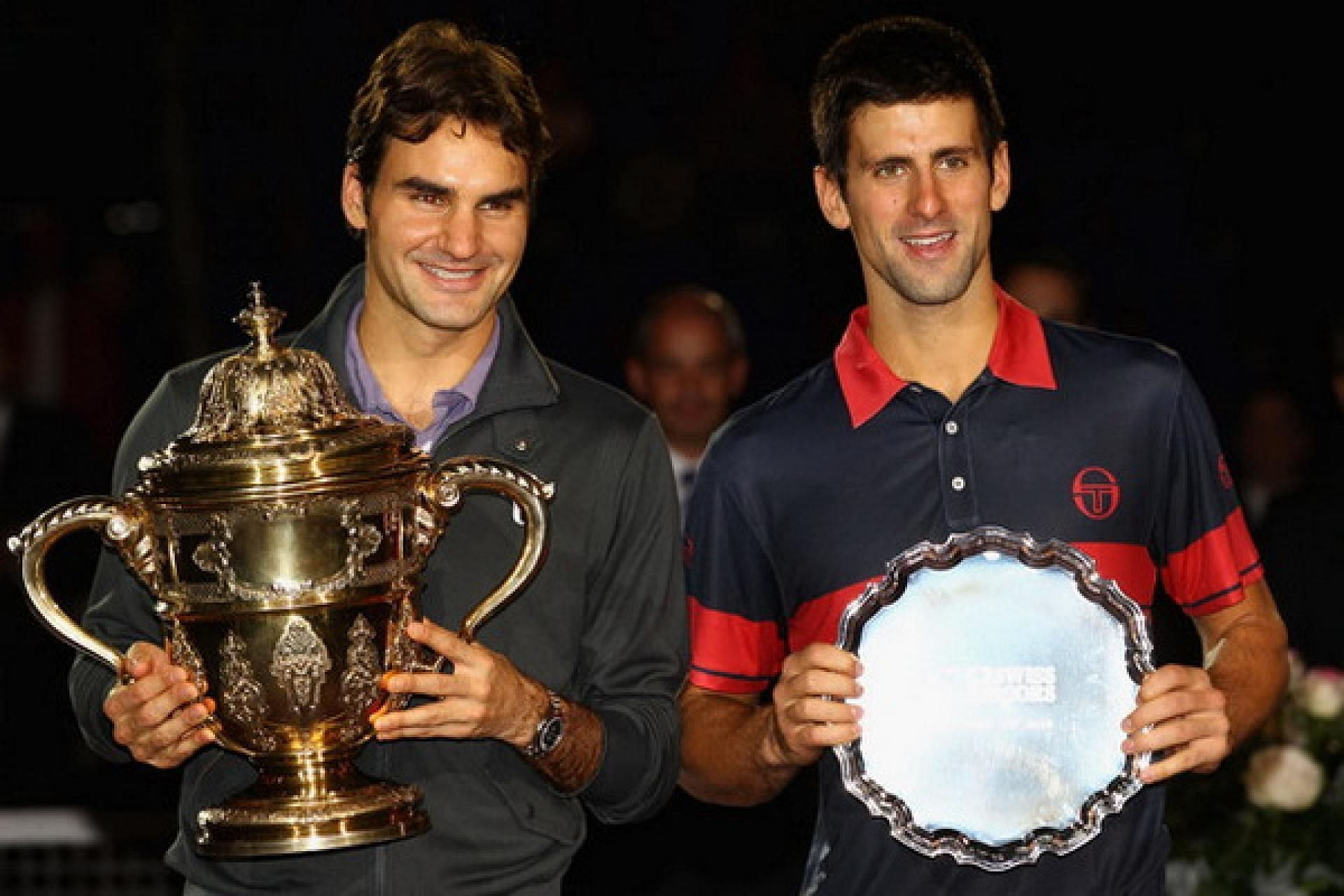 Roger Federer beat Novak Djokovic at the 2010 Swiss Indoors in Basel