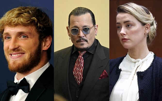"S**t on Johnny Depp's bed" - Logan Paul gives his views on the Johnny Depp vs. Amber Heard trial