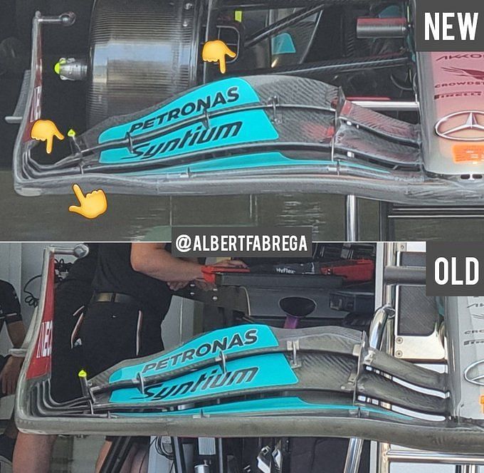 Mercedes brings new front and rear wings to the 2022 F1 Miami GP