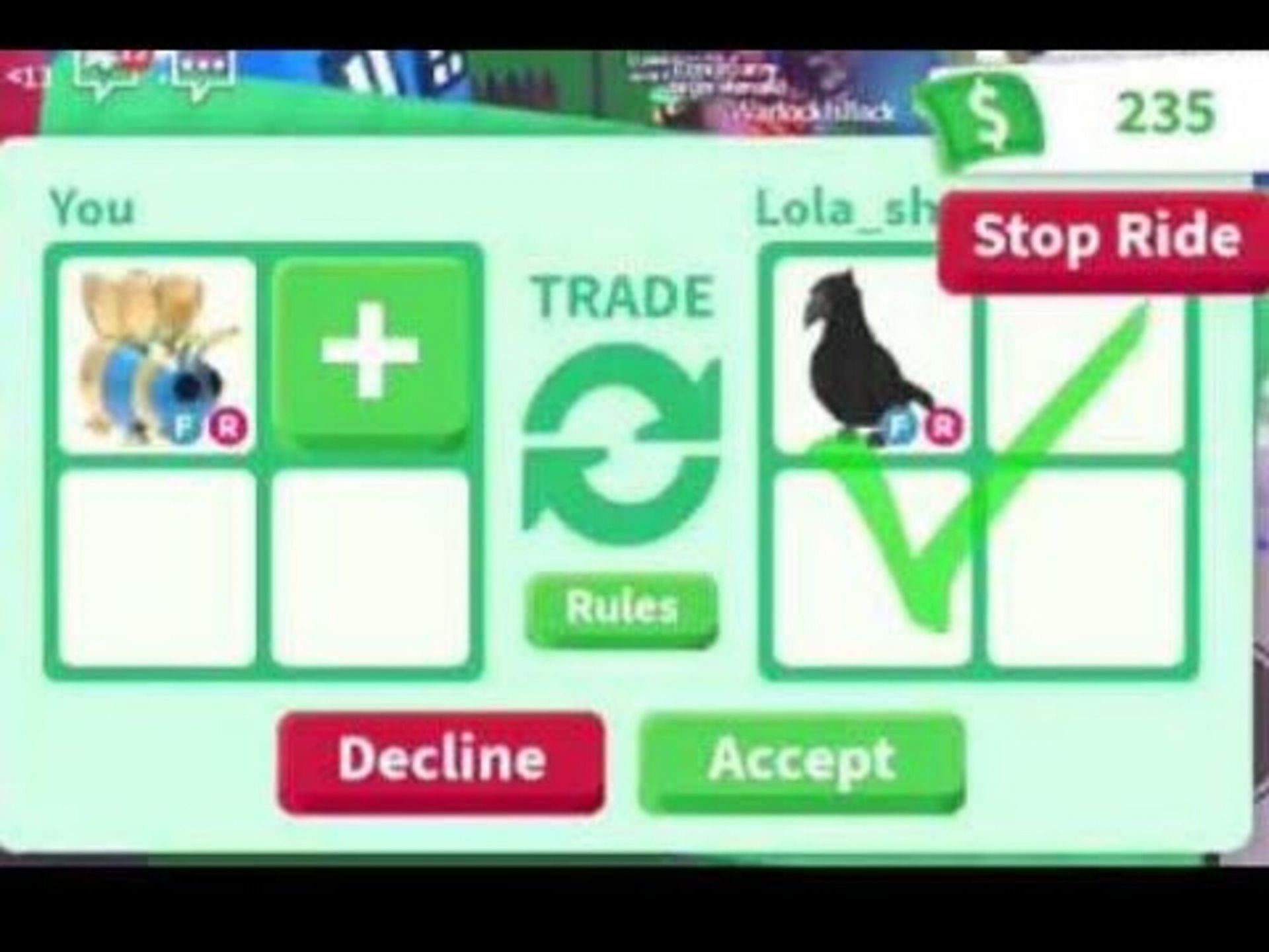 Players can trade pets with other players online (Image via YouTube)