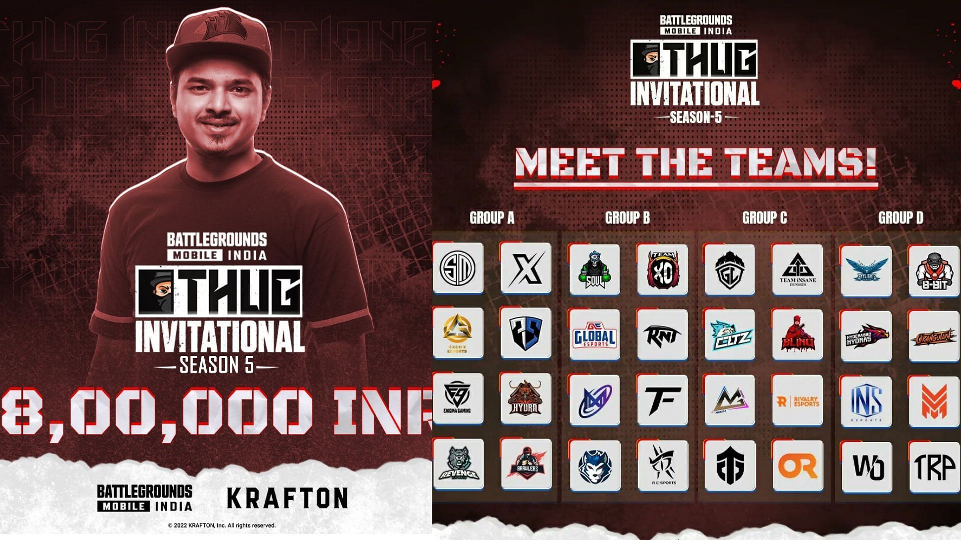 The Thug Invitational Season 5 will start on 9 May (Image via Villager Esports)