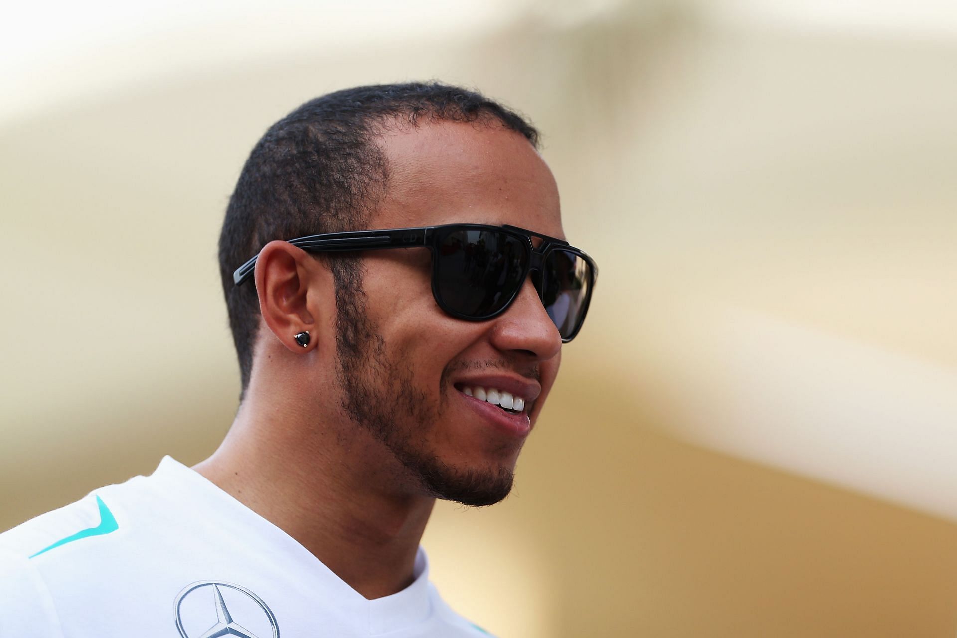 Lewis Hamilton at the Bahrain GP during his maiden season with Mercedes back in 2013 (Photo by Mark Thompson/Getty Images)