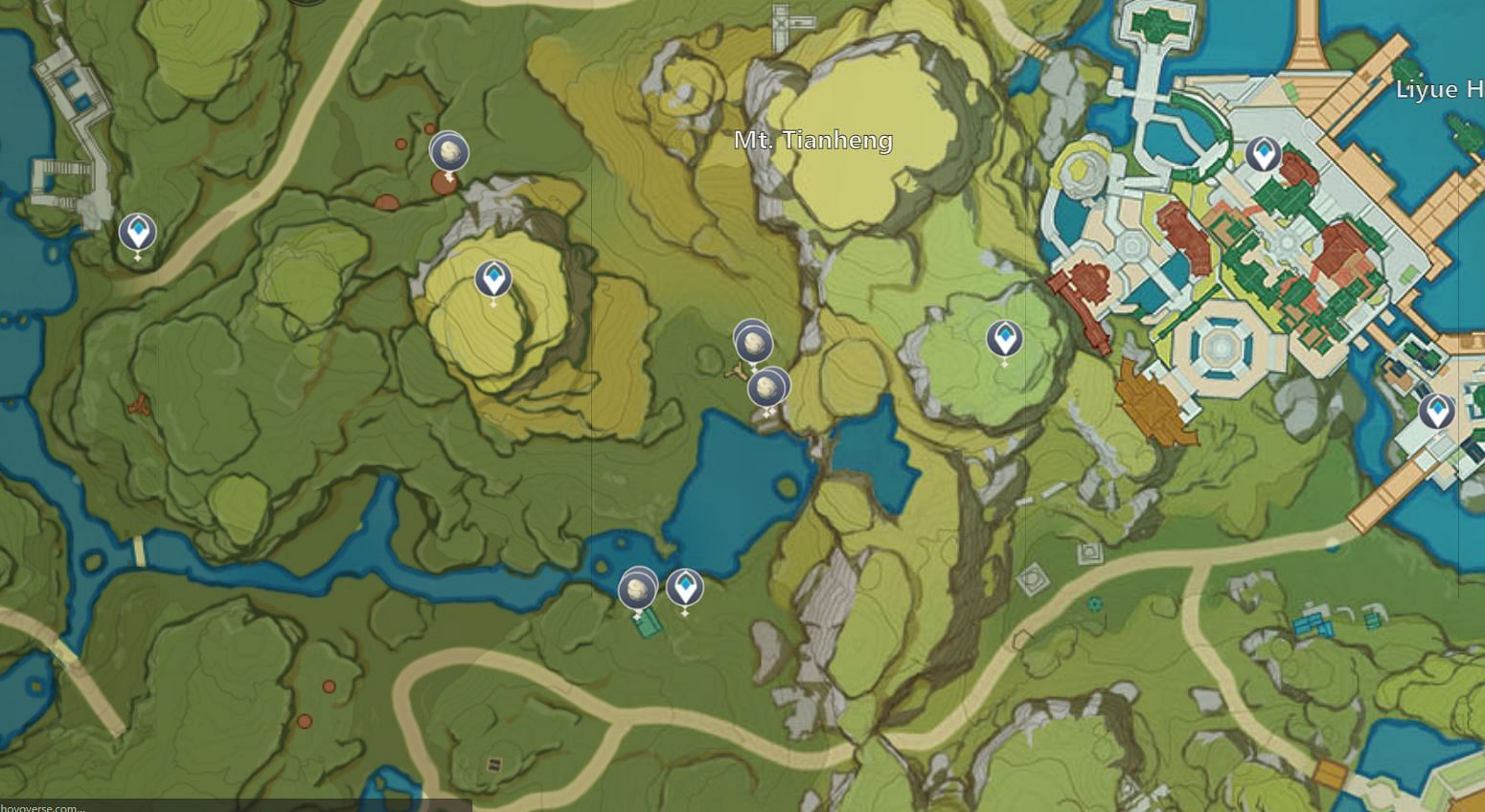 A few eggs are located near this mountain (Image via Hoyoverse)