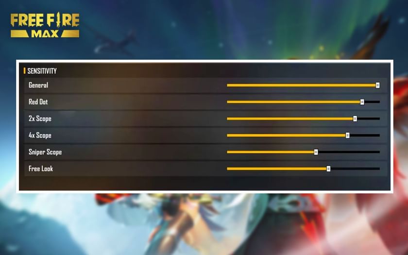 सेंसिटिविटी सेटिंग्स (Image via Garena)