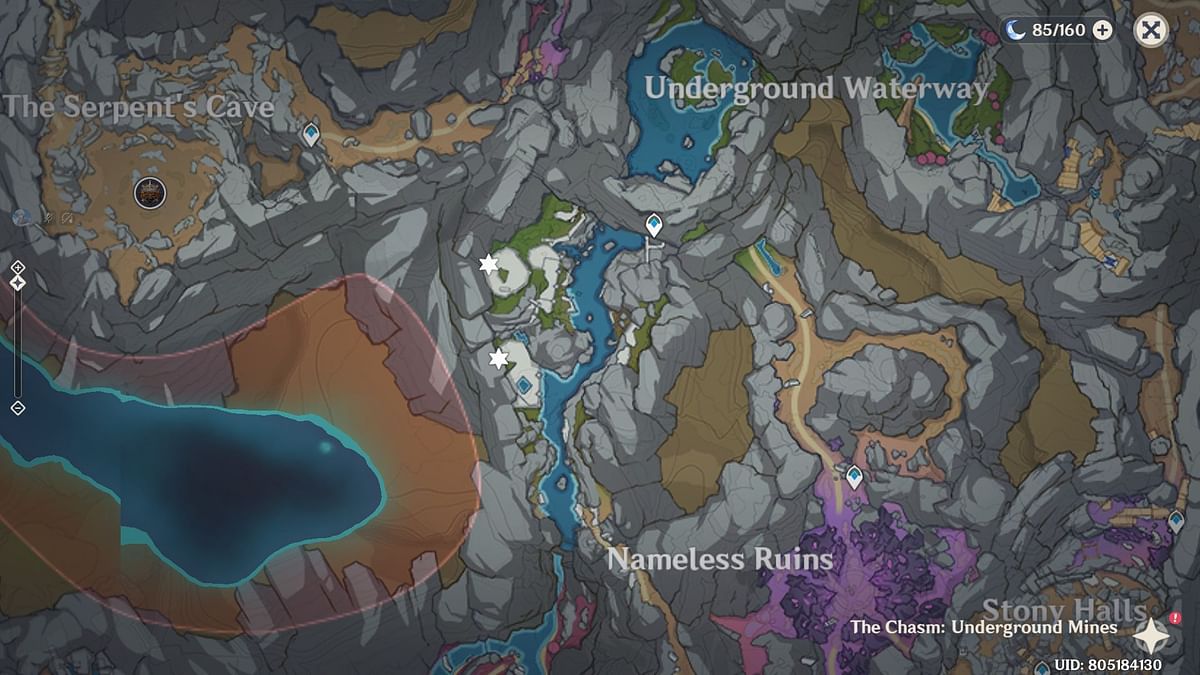 All Genshin Impact Purple text locations in The Chasm: Nine Word Rumor ...