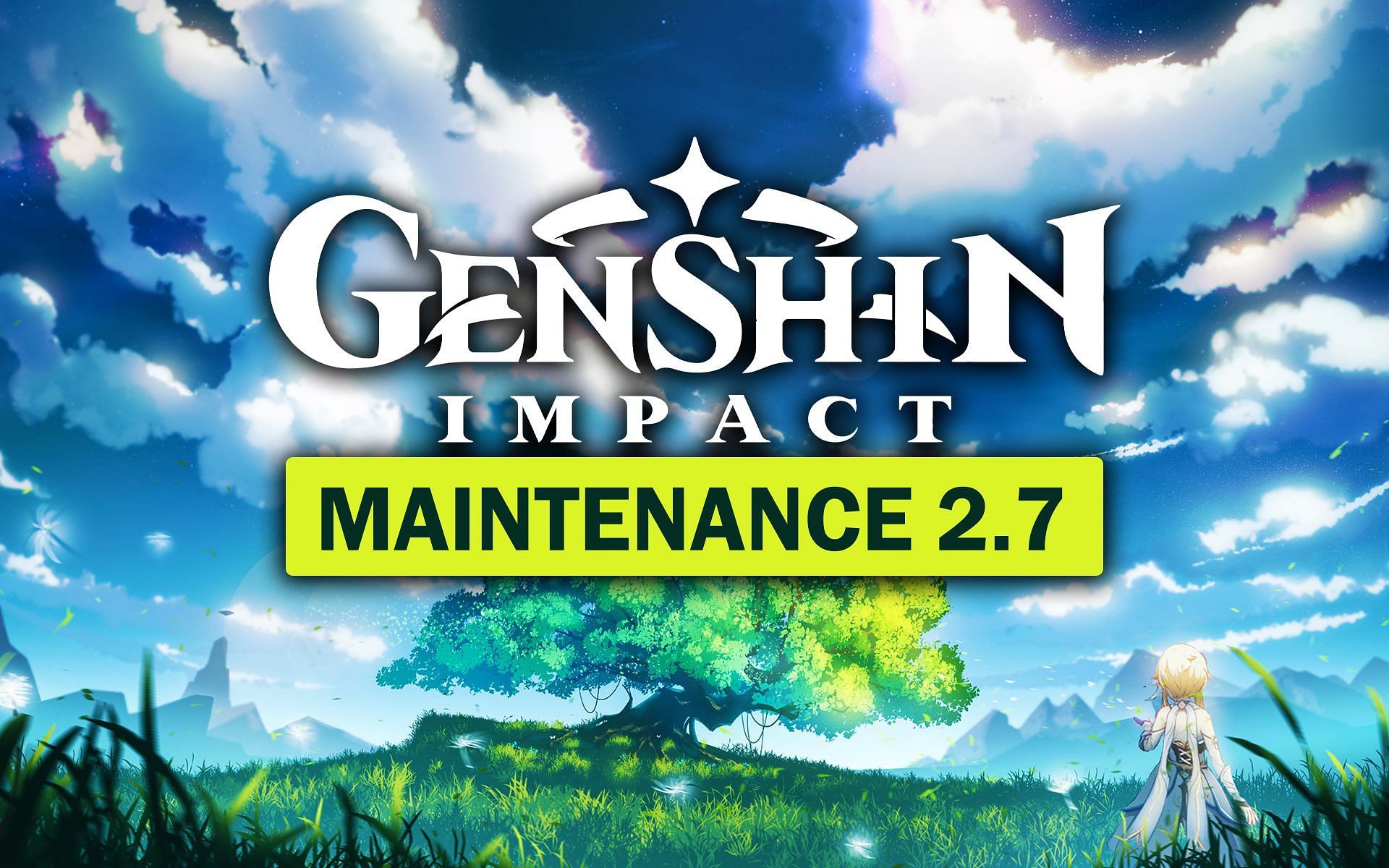 Genshin Impact 2.7 maintenance details (Image via HoYoverse)