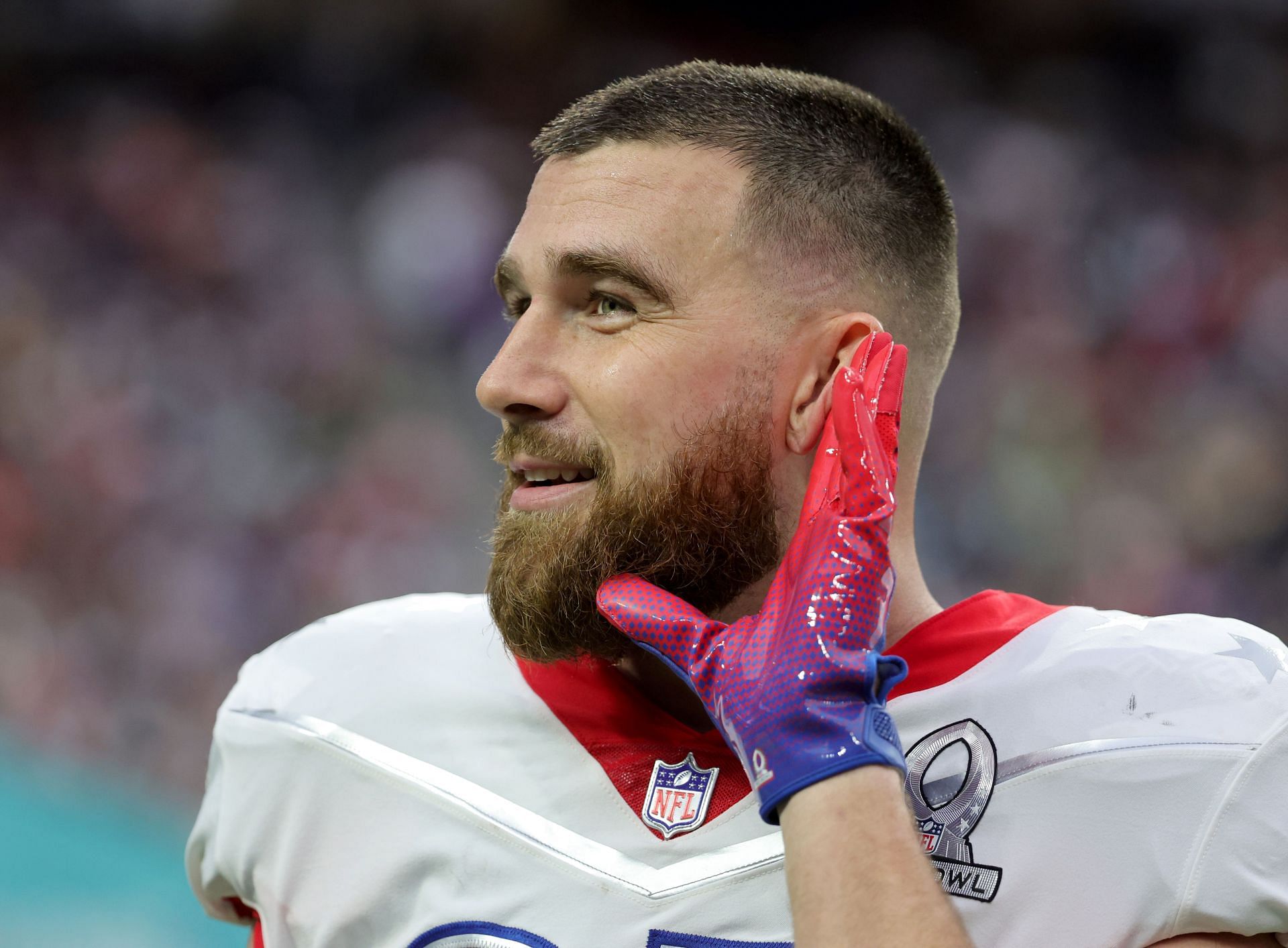 Travis Kelce at the 2022 NFL Pro Bowl