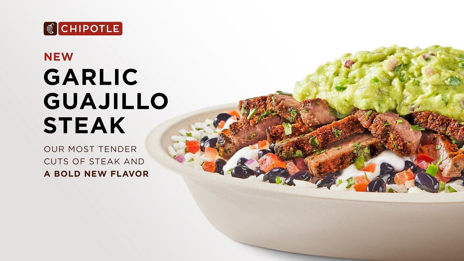 The Garlic Guajillo Steak is being tested from May 3 across 102 participating restaurants (Image via Chipotle)