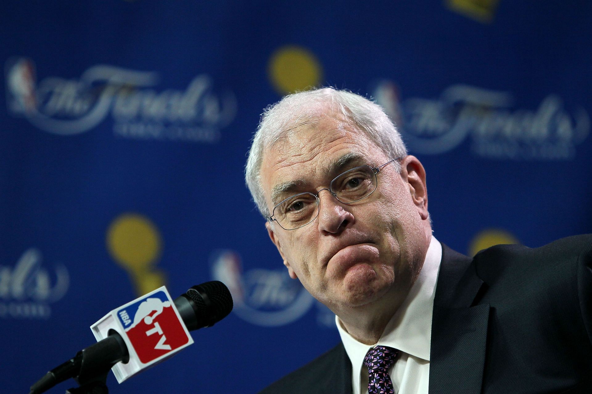 Head coach Phil Jackson of the LA Lakers during the 2010 NBA Finals