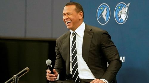 Former MLB star, Alex Rodriguez attending an event.