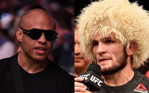 Ali Abdelaziz (left) and Khabib Nurmagomedov (right)