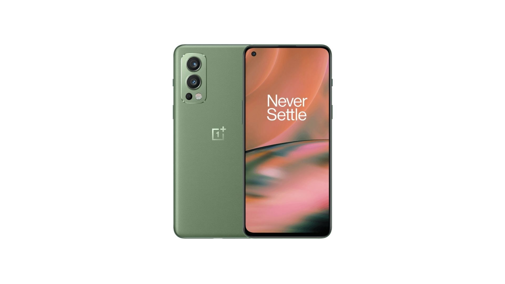 The Nord 2 in Green Wood colorway (Image via OnePlus)