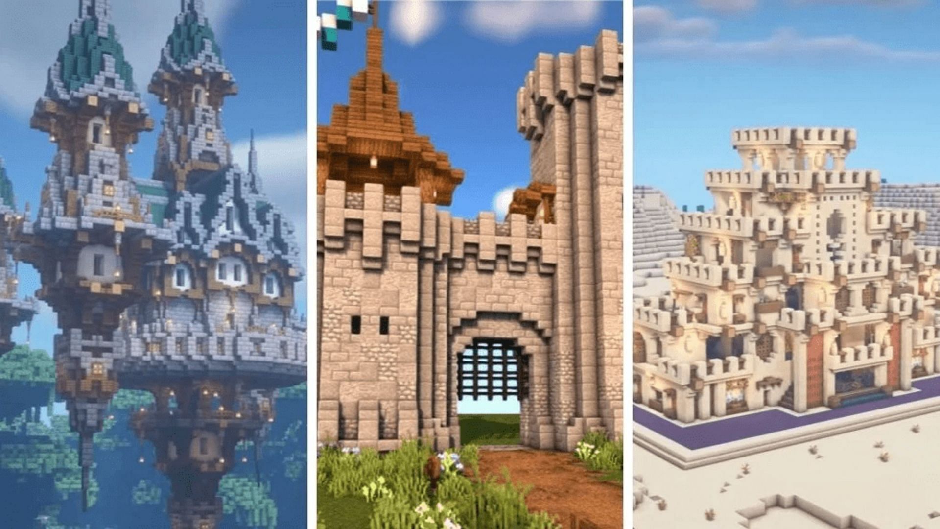 Minecraft How to Build a Round Castle (Tutorial) 
