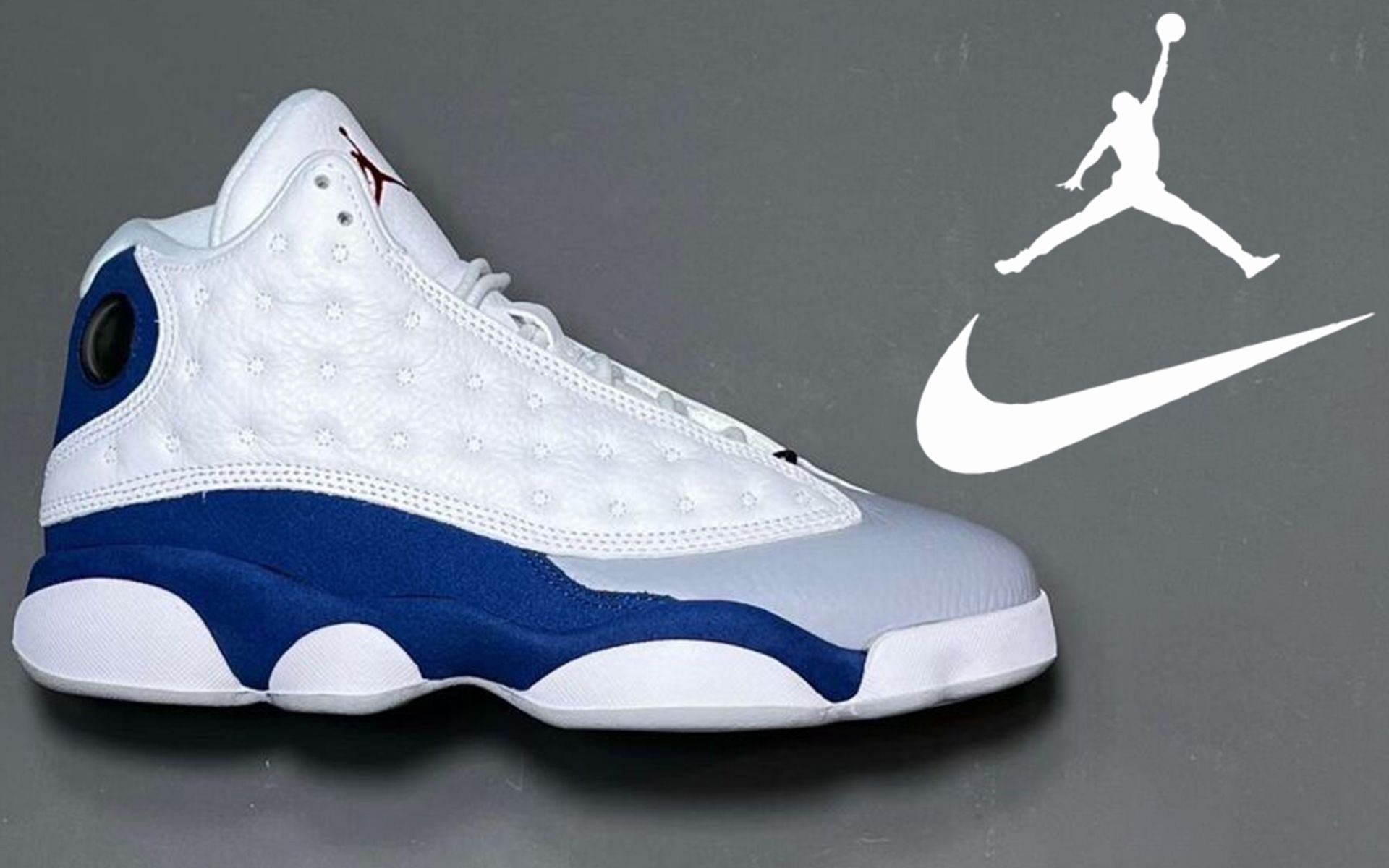 grey and blue jordan 13