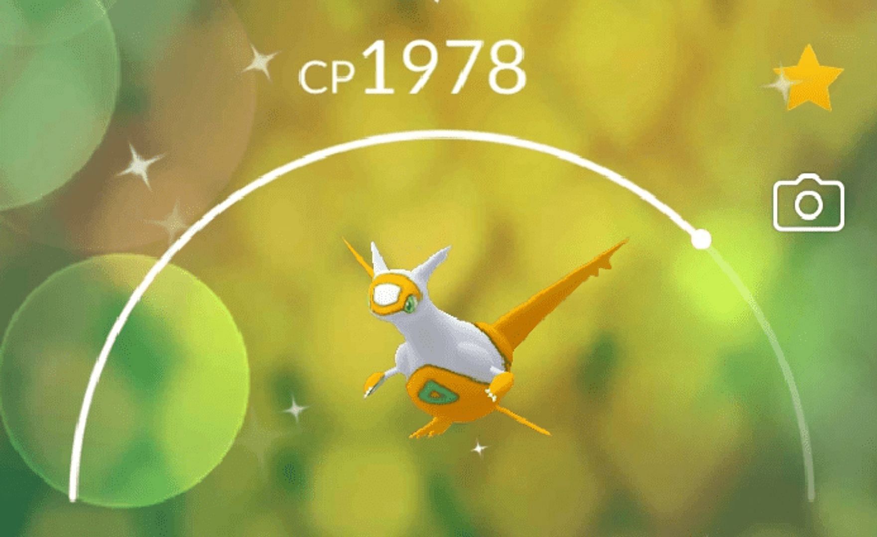 Shiny Latias as it appears in Pokemon GO (Image via Niantic)