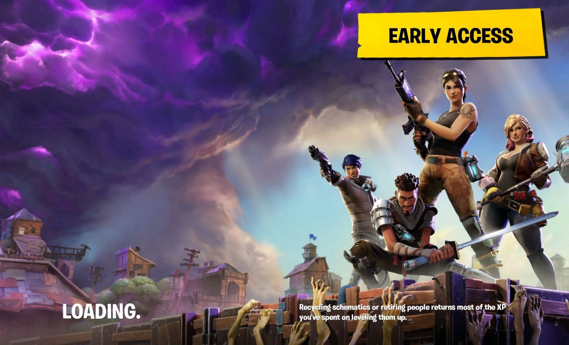 The early days of Fortnite (Image via Epic Games)
