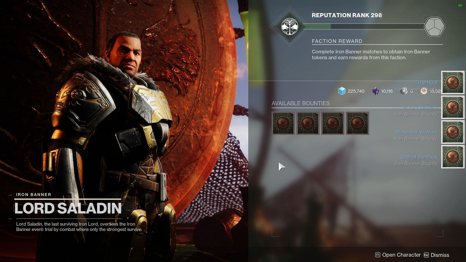 Iron Banner bounties (Image via Destiny 2)