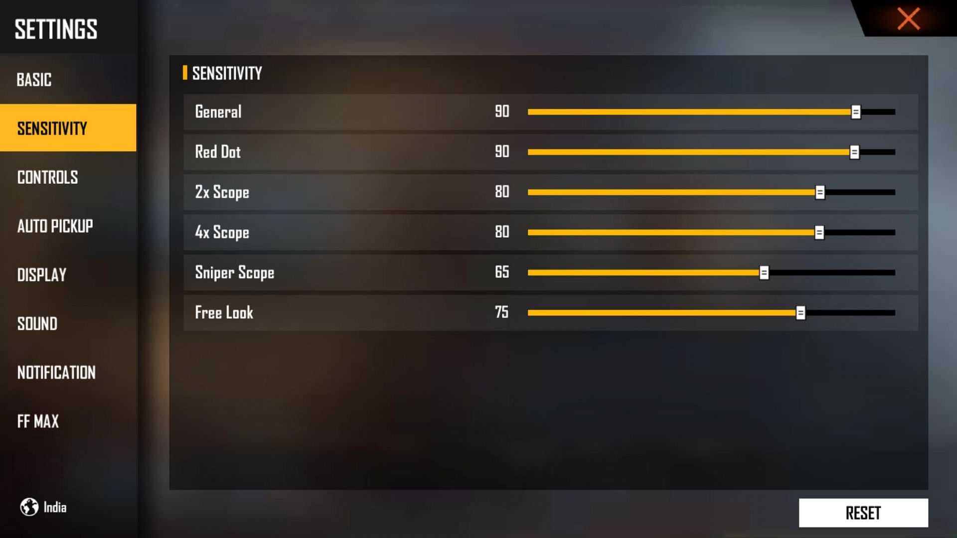 Here are the best settings that users can try out for headshots and accuracy (Image via Garena)