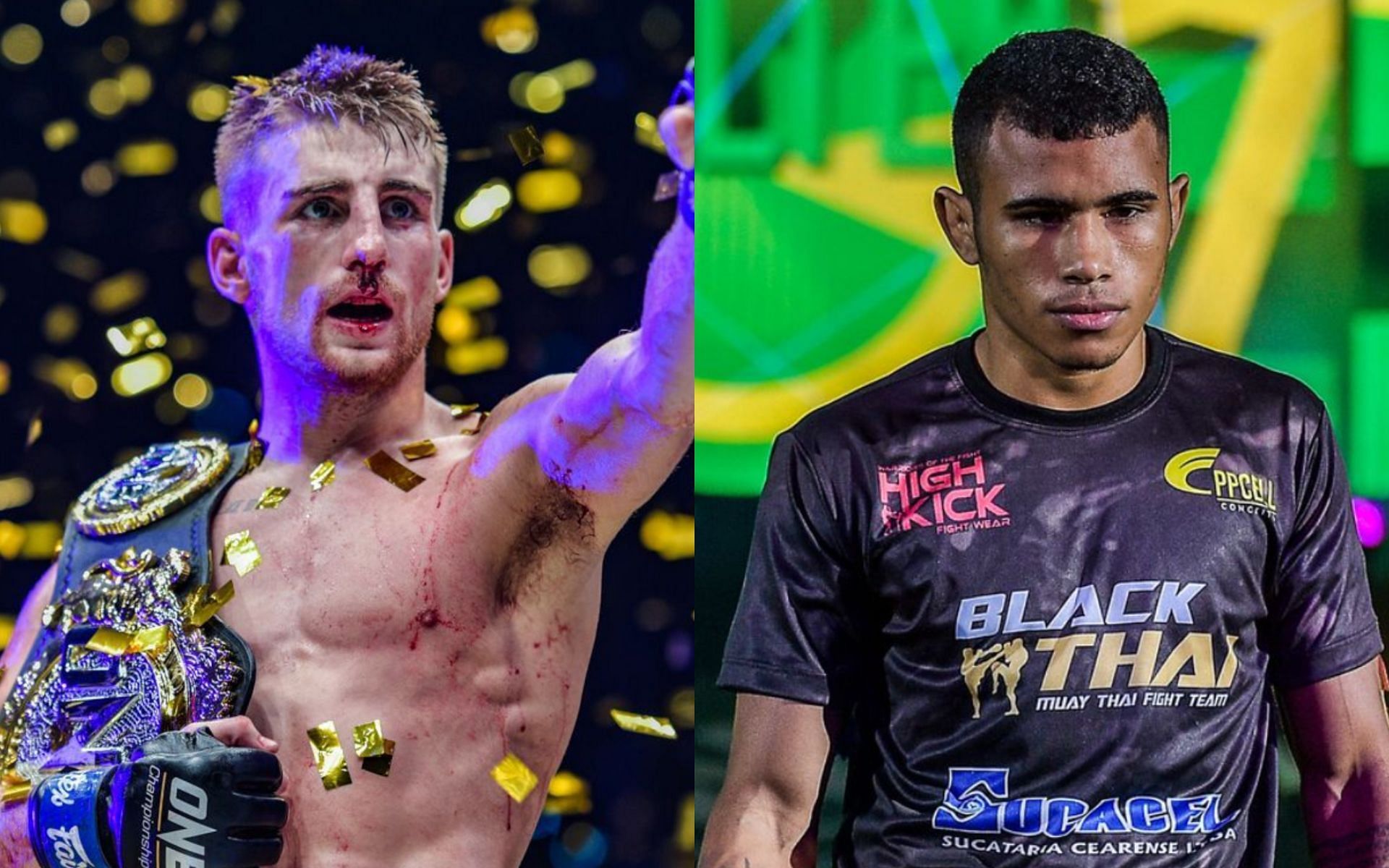 Jonathan Haggerty (left) plans to knock Walter Goncalves (right) out at ONE 157. [Photos ONE Championship]