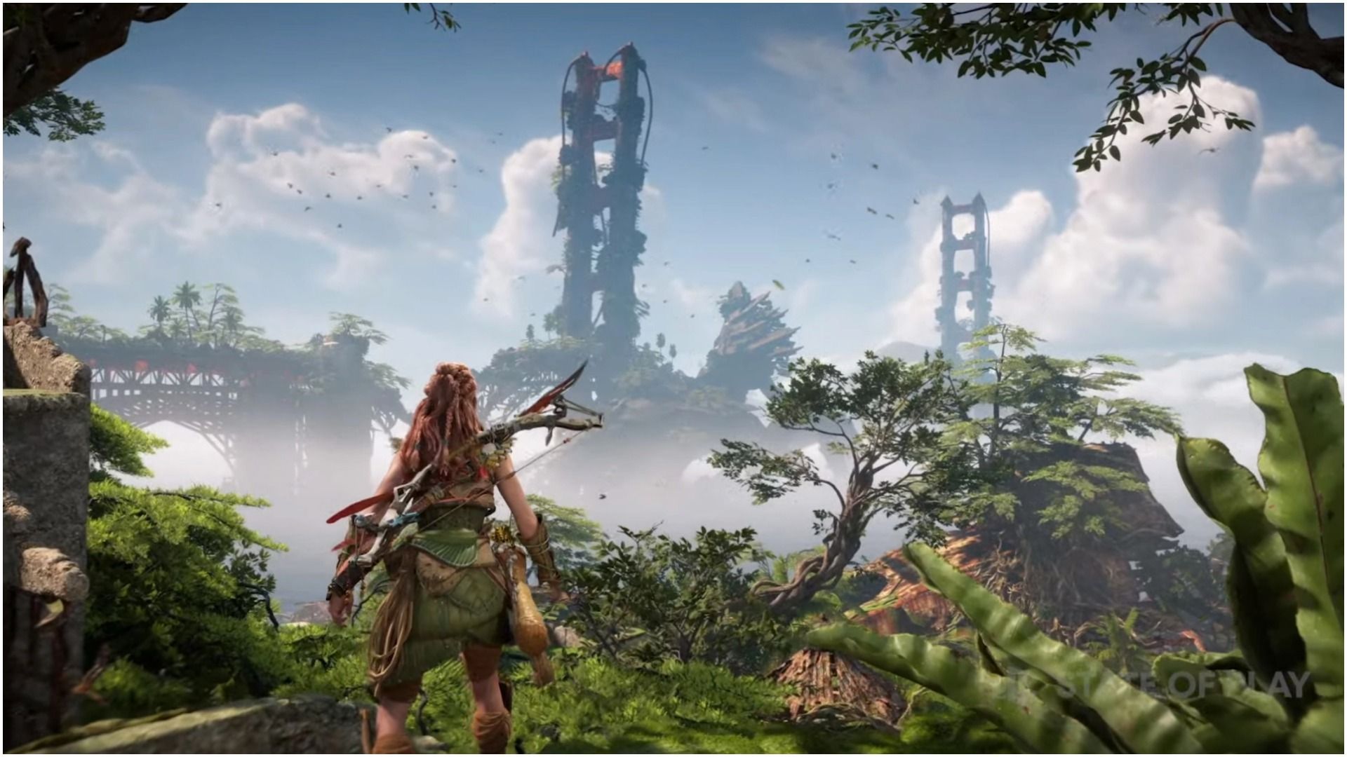 Aloy enters an overgrown San Francisco (Image via Guerilla Games)