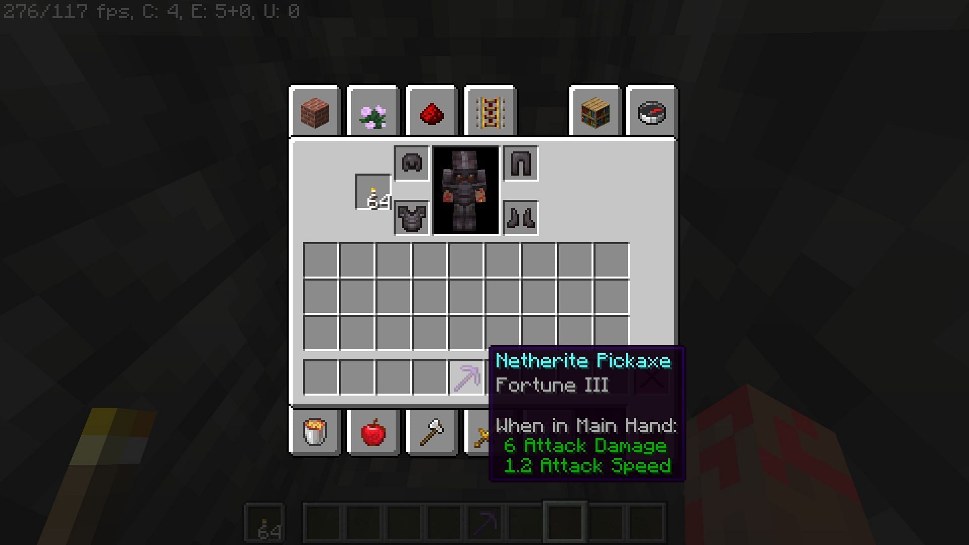 Fortune 3 Pickaxe (Image via Minecraft)