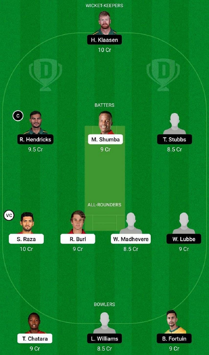 ZIM-XI vs SA-A Dream11 Fantasy Tip #1