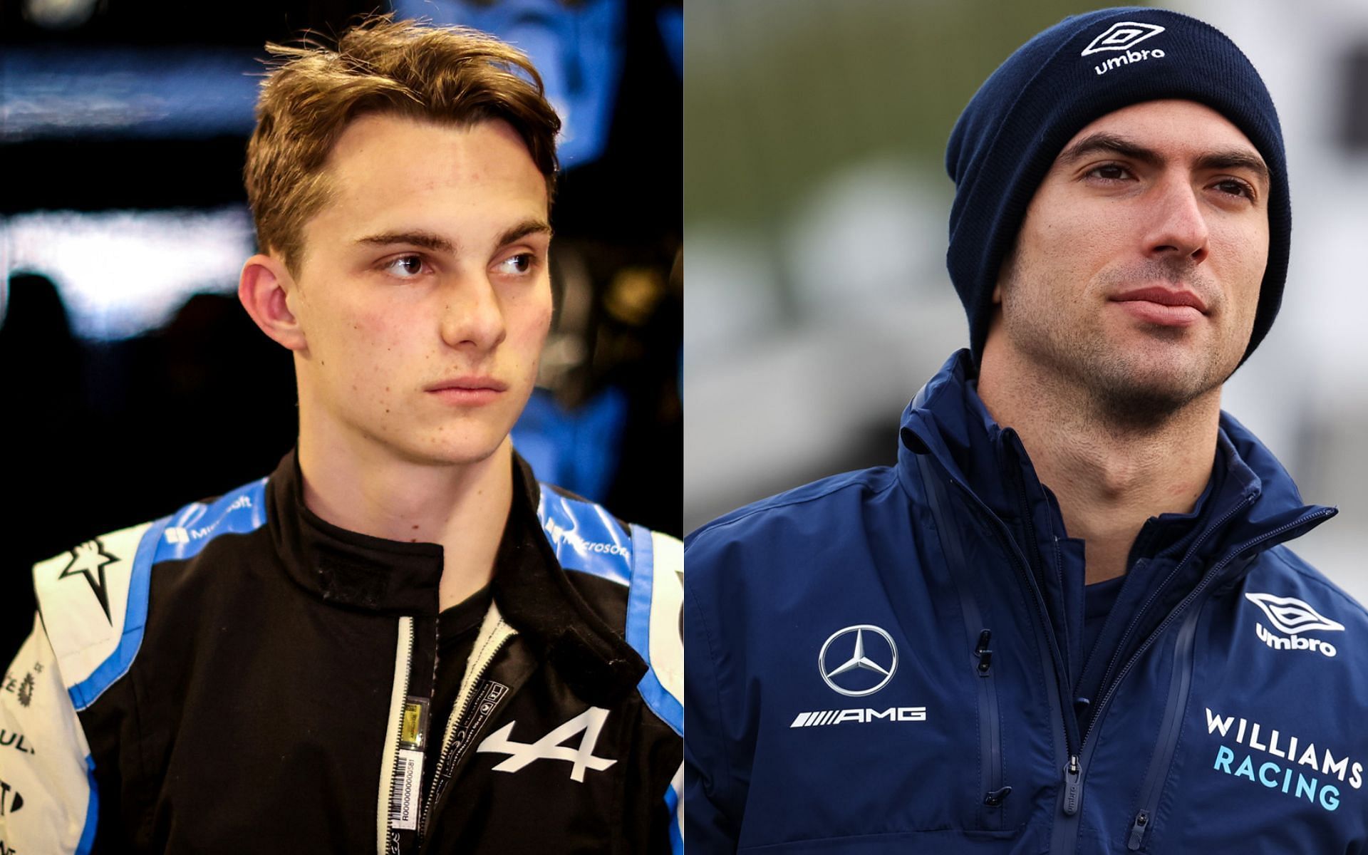 Oscar Piastri (left) and Nicholas Latifi (right): Via formula1.com