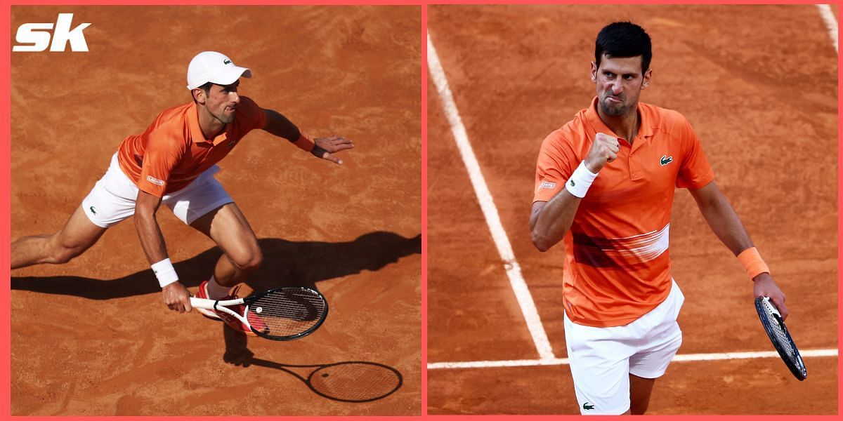 Novak Djokovic opened his Rome campaign with a win.