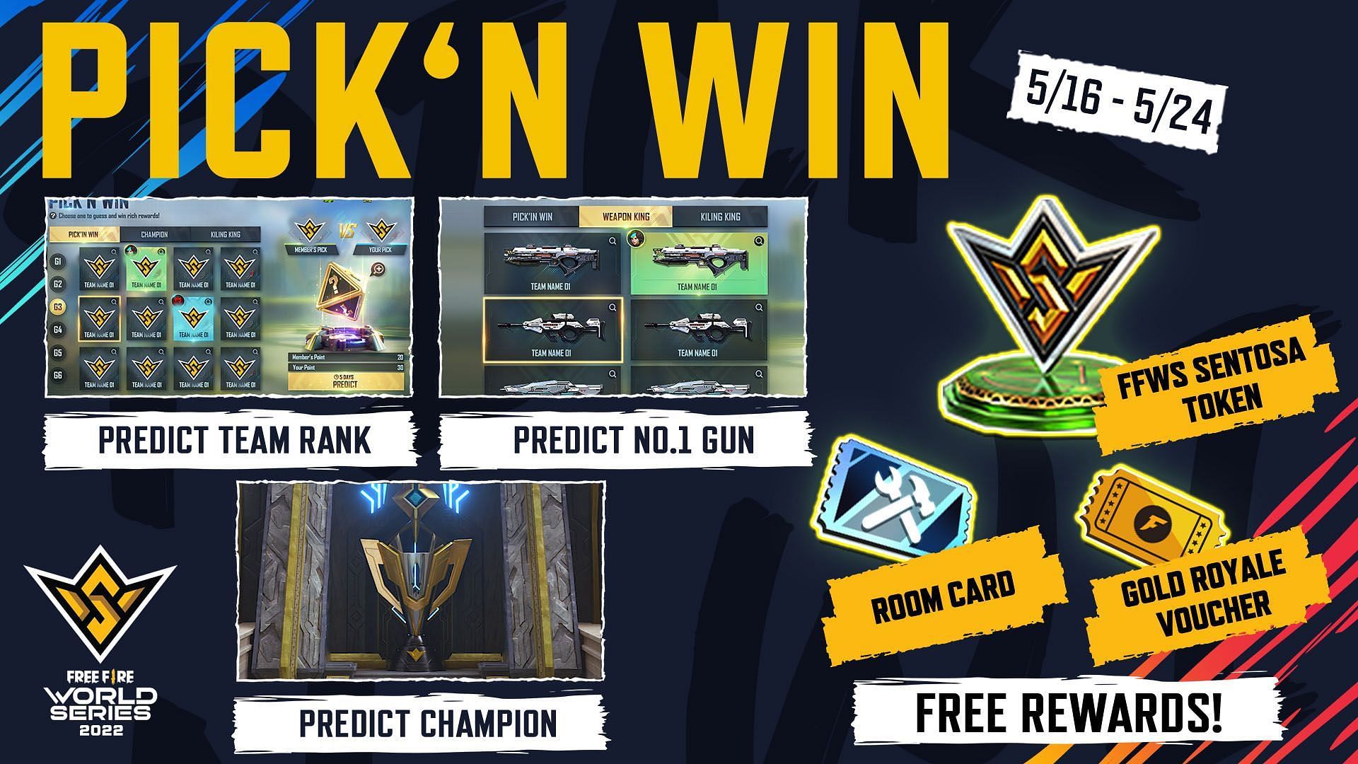 FFWS Pick&rsquo;N Win event (Image via Garena)