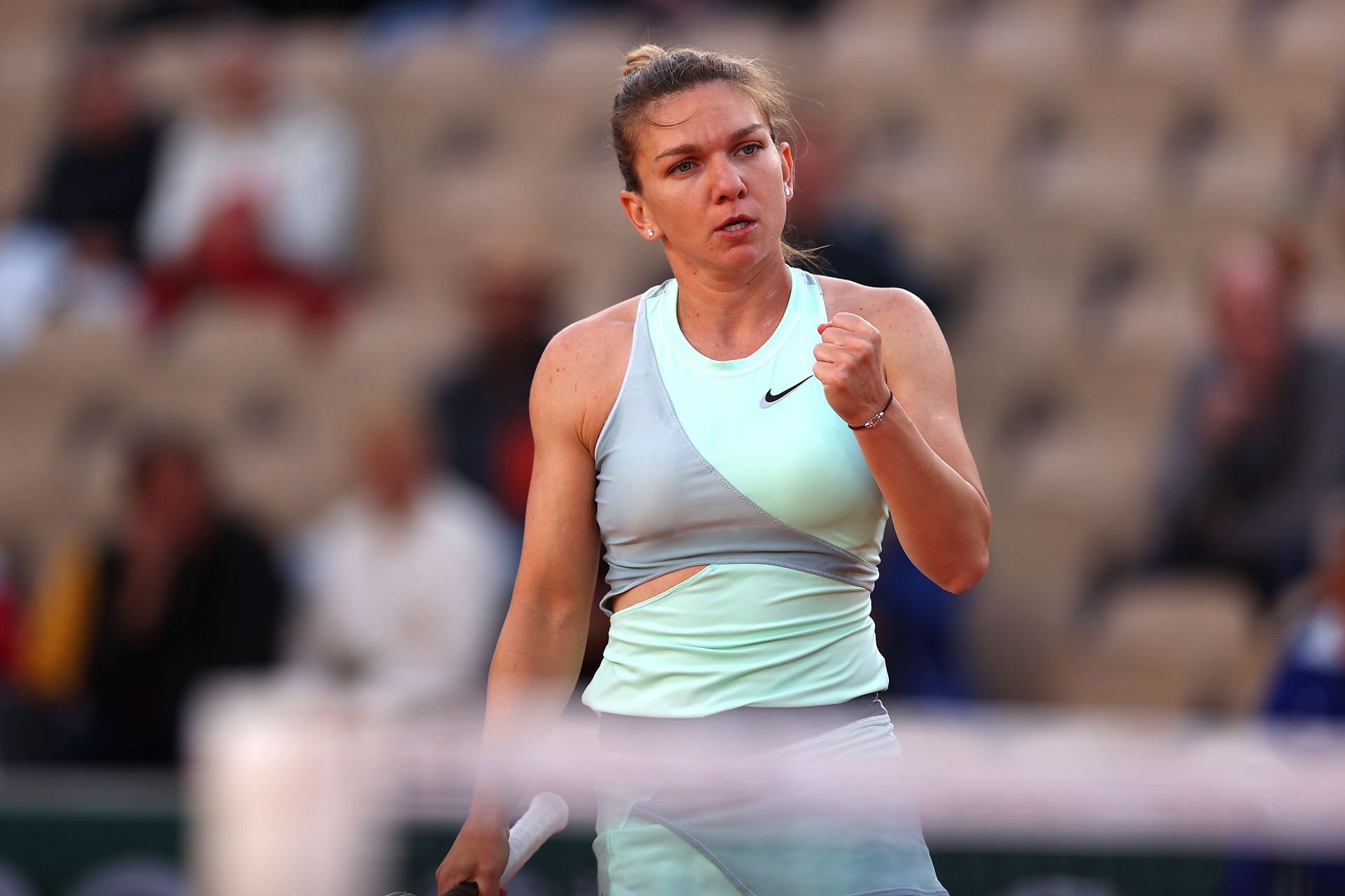 Simona Halep at the 2022 French Open.