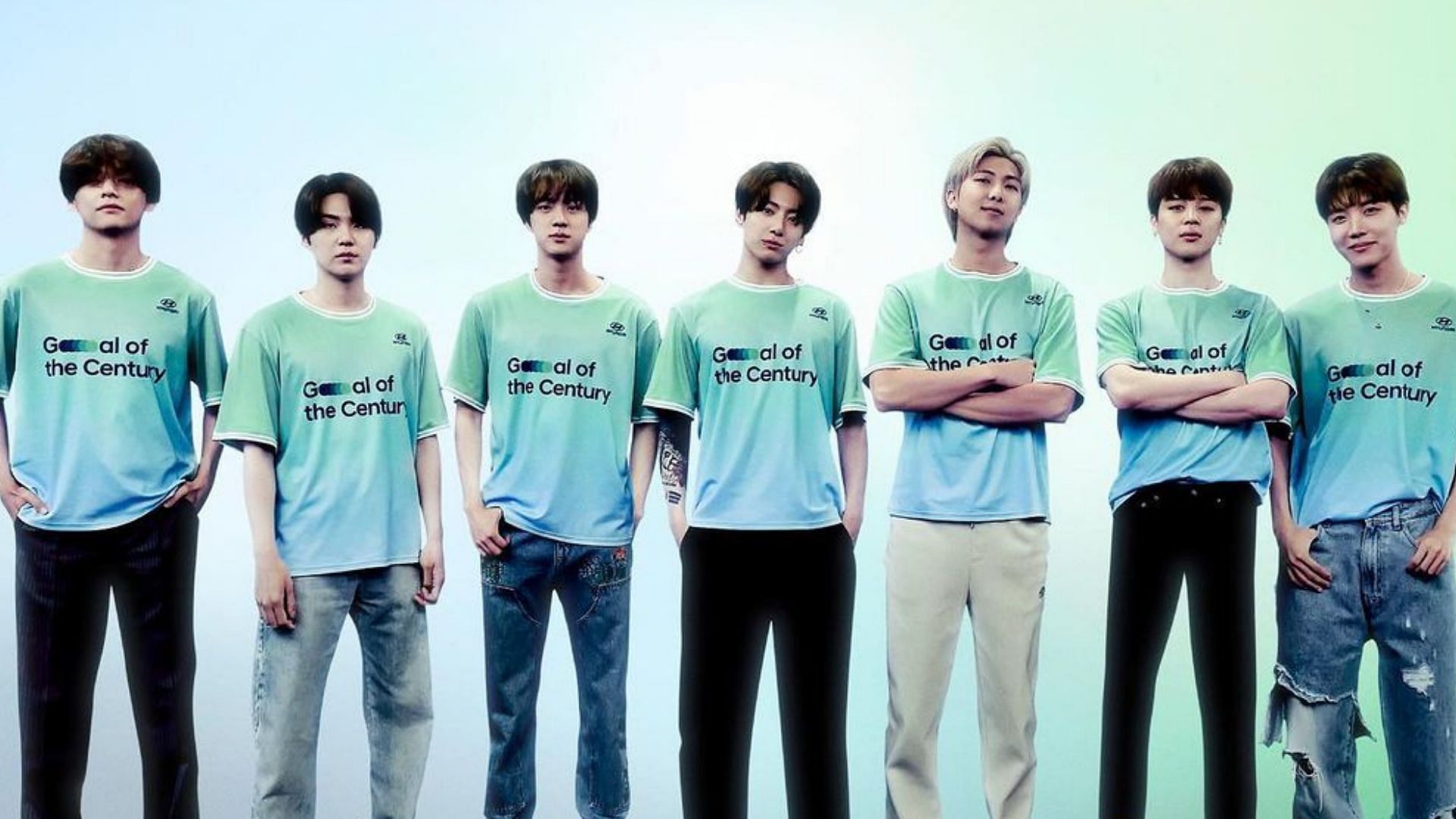 K-pop artists BTS for Goal of the Century Campaign (Image via Hyundai/Instagram)