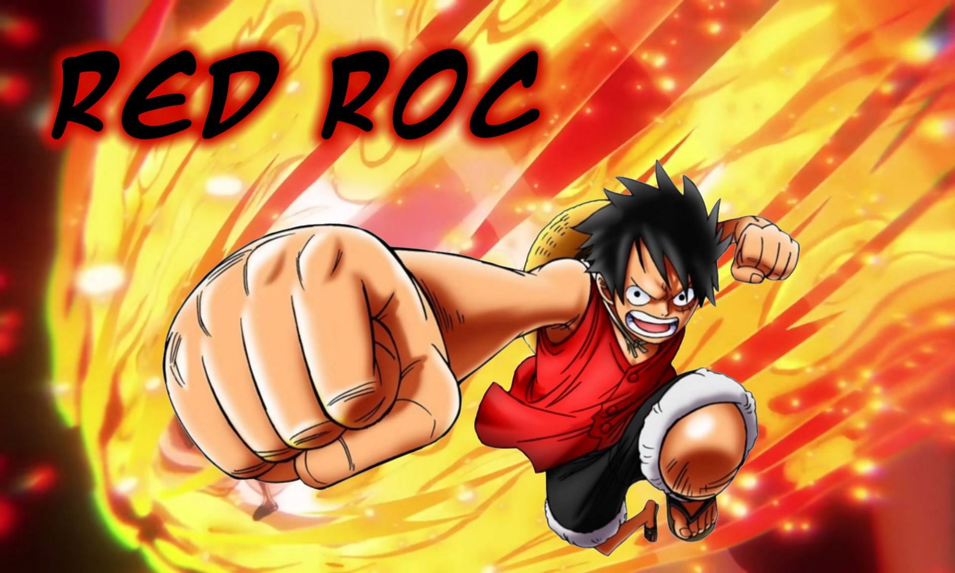 Luffy uses RED ROC, 4k