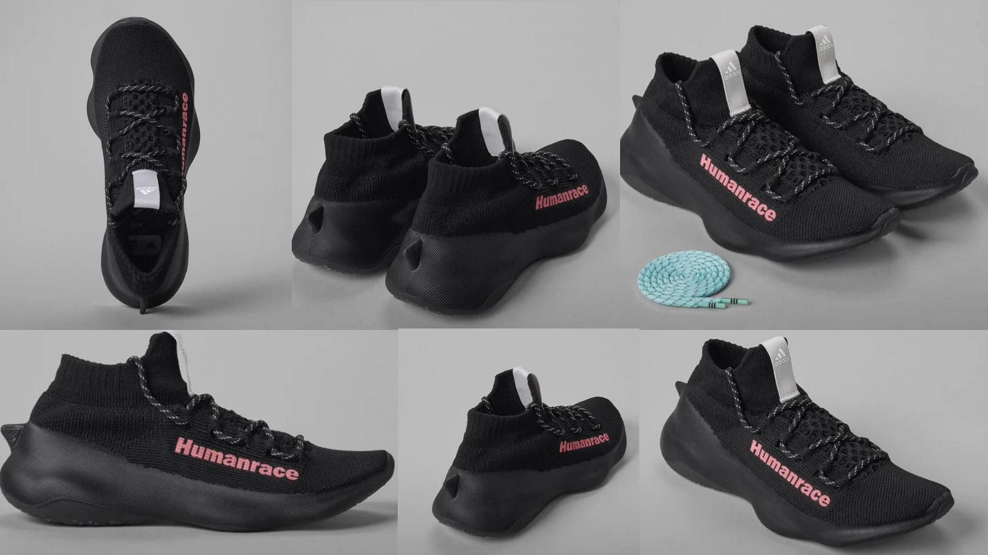 Closer look of the Humanrace Sichona Core Black shoes (Image via Sportskeeda)