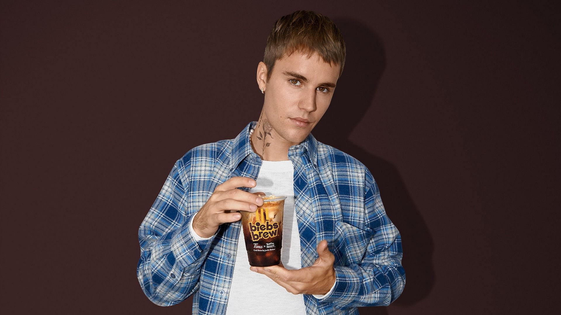 Tim Hortons collaborates with Justin Beiber for the second time to introduce Beibs Brew (Image via Tim Hortons)