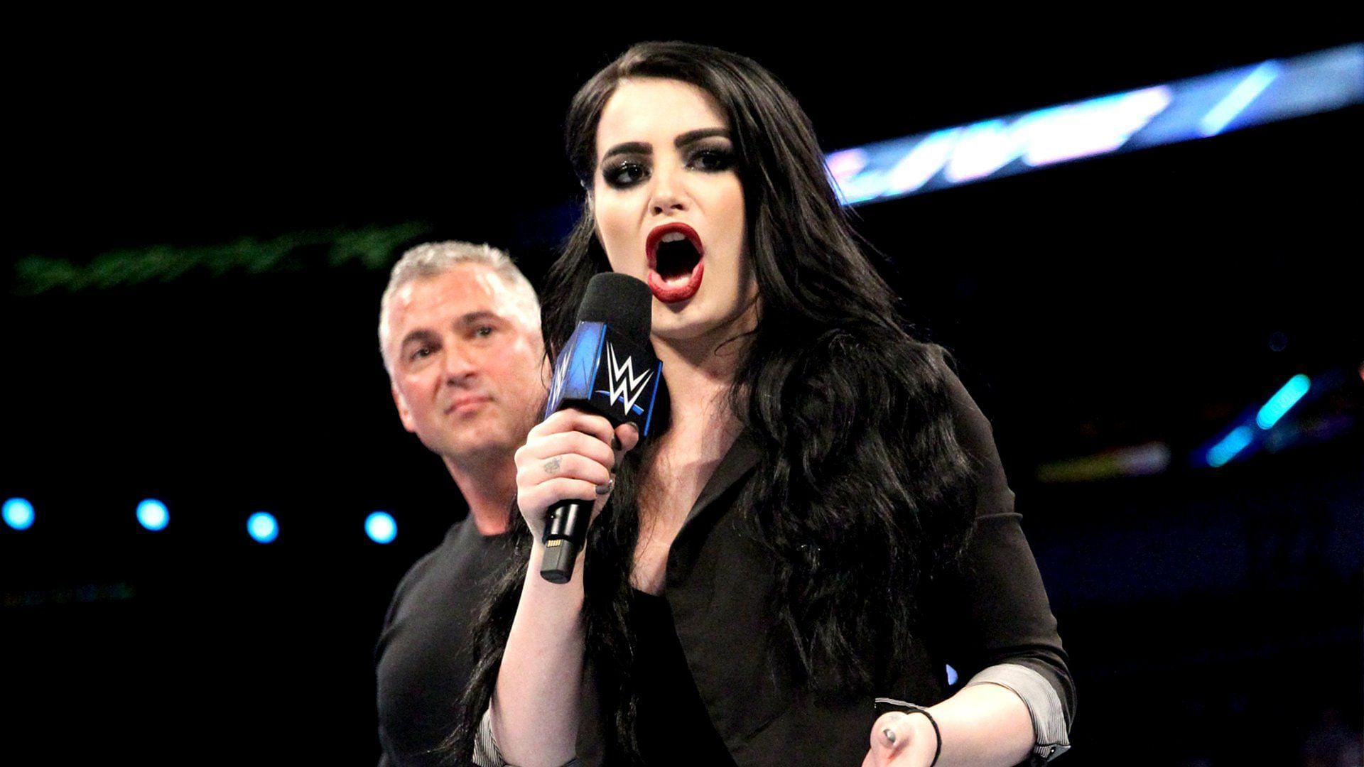 Paige with Shane McMahon