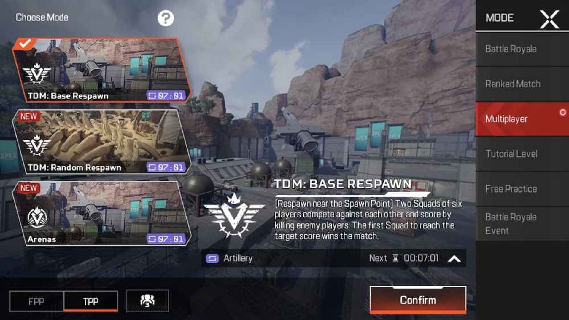 A few different game modes that players can play in Apex Legends Mobile (Image via Respawn)