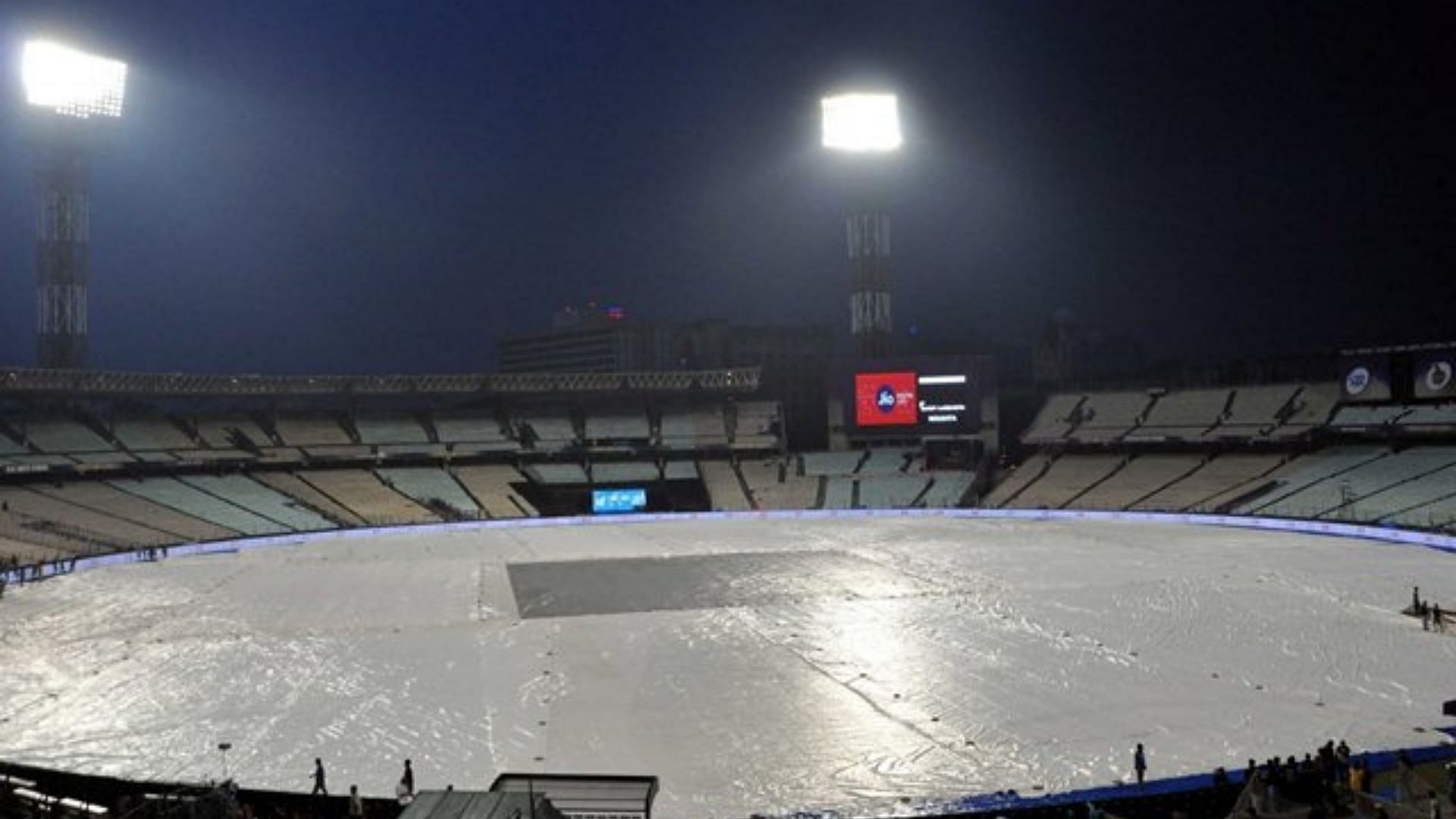 Despite the threat of rain playing spoilsport, Eden Gardens will be hosting the first two IPL 2022 playoff games. (P.C.:Twitter)