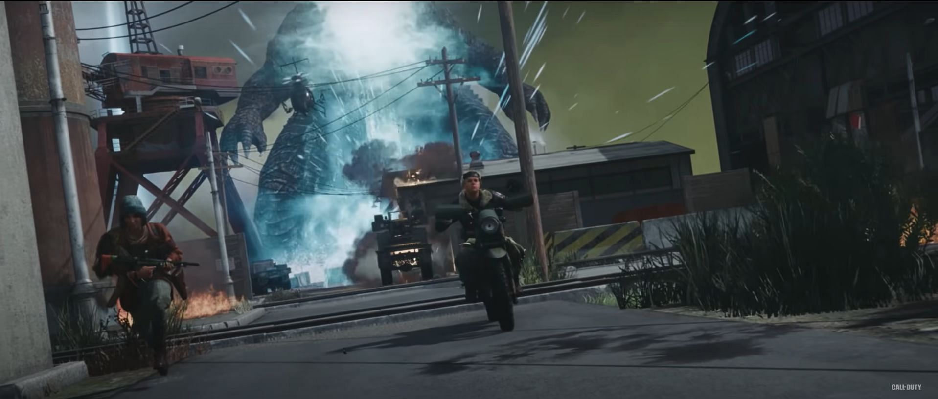 Godzilla&#039;s Heat ray in &quot;Operation Monarch&quot; (image via Activision)