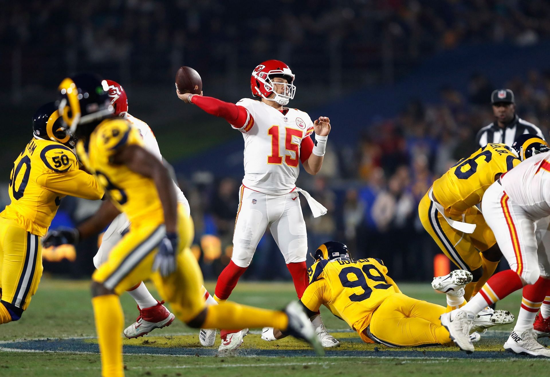 Patrick Mahomes couldn't beat the eventual NFC Champion Los Angeles Rams